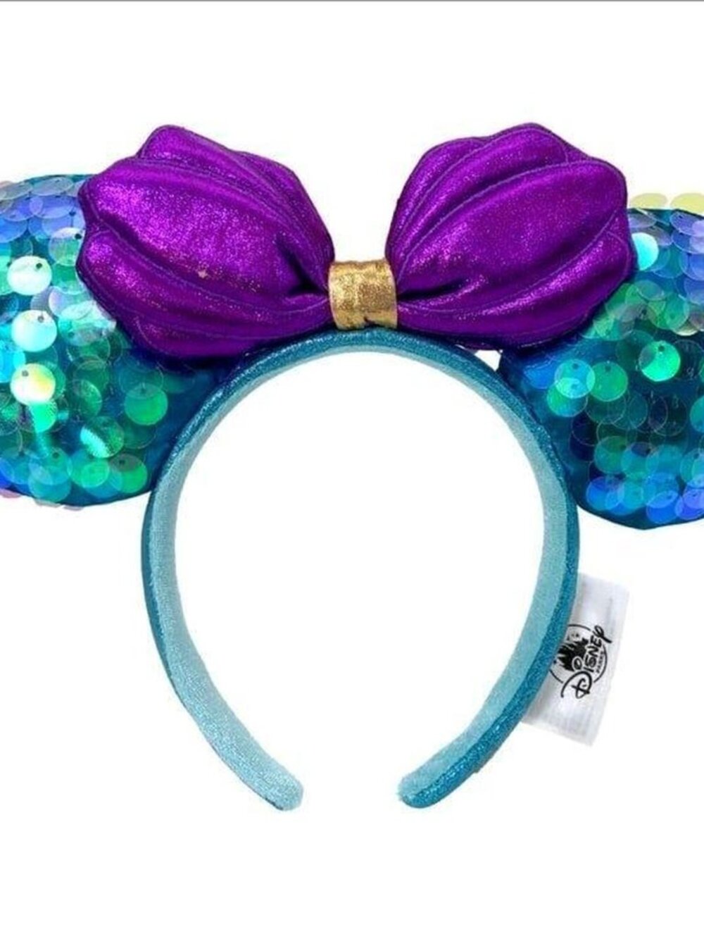 Disney Parks Sequin Little Mermaid Ariel Dinglehopper Minnie Mouse Headband